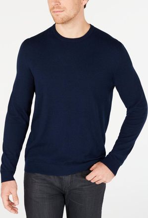 Alfani Mens Navy Crew Neck Pullover Sweater XXL