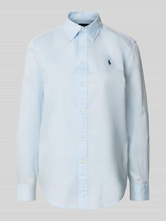 Polo Ralph Lauren Hemdbluse mit Knopfleiste in Hellblau, Gr&ouml;&szlig;e XS