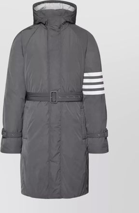 Thom Browne down hooded belted parka