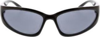 BCBGeneration 54mm Racer Wrap Sunglasses in Black at Nordstrom Rack
