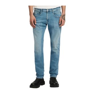 Replay Anbass Slim-fit Jeans - male - Replay - Straight Fit Jeans - Blue - W33 L32 - Jeans