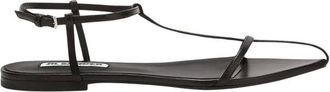Jil Sander Sandaal - Dames - Schoenen - Zwart - Maat: 39 EU Leer