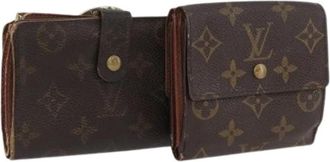 Louis Vuitton Pre-owned Wallets, female, Brown, Size: ONE SIZE Pre-owned Monogram Canvas Wallet