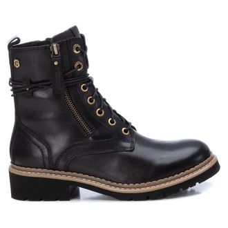 Xti Carmela Womens Leather Combat Boots