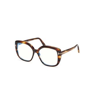 Tom Ford Glasses, unisex, Brown, Size: 53 MM Blue Block Square Optical