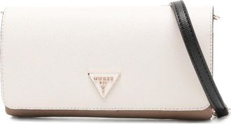 Guess Co Noelle clutch met logoplakkaat - Beige