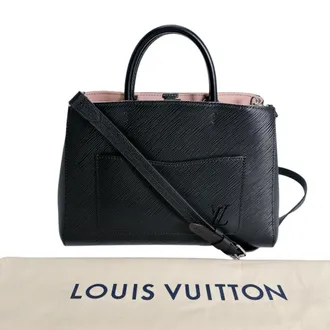 Louis Vuitton Epi Black Epi Leather Leather Handbag Tote Bag (Pre-Owned)