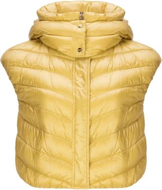 Herno Down Vest Jacket - Dames - Bodywarmers - Geel - L - Jassen