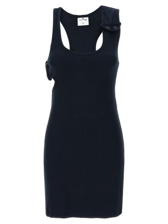 Courrèges Double Buckele 90S Rib Dress