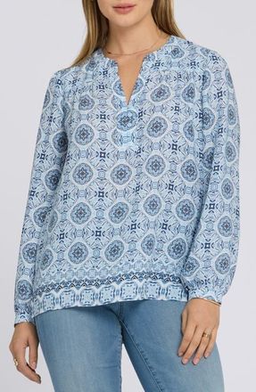 NYDJ Trinity Tunic Top in Azure Sky at Nordstrom, Size Xx-Small