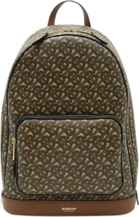 Burberry Pre-owned Canvas Backpack - Dames - Vintage Rugzakken - Bruin - ONE Size - Vintage