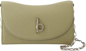 Burberry Rocking Horse Wallet On Chain - Dames - Schoudertassen - Beige - ONE Size - Katoen - Tassen