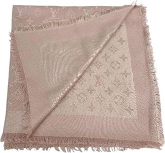 Louis Vuitton Pre-owned Monogram Silk Wool Stole - - Pre-owned - Donna - Rosa - ONE SIZE