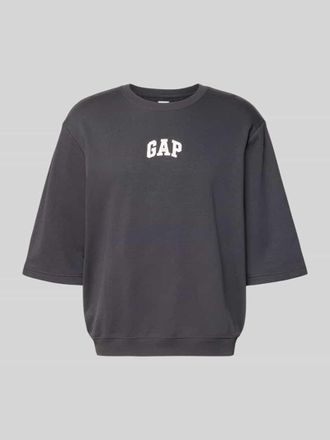 GAP T-Shirt mit Rundhalsausschnitt und Logo-Print in Anthrazit, Gr&ouml;&szlig;e XXL