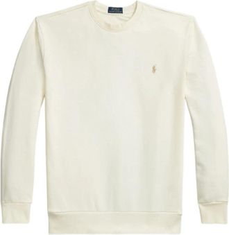 Polo Ralph Lauren Classic Fit Katoenen Sweatshirt - Heren - Sweatshirts - Wit - L - Katoen - Hoodies & sweatvesten