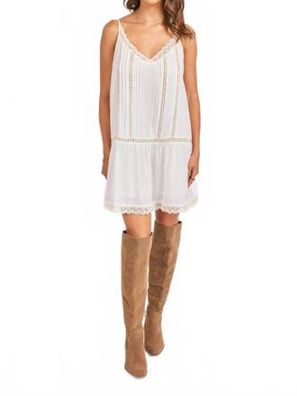 Sadie & Sage Womens Rosabelle Refined Pintuck Mini Dress In Ivory