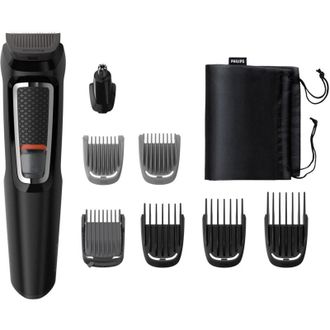 Philips PHIMG3730/15 Multigroom Series 3000 Tagliacapelli e Barba Kit 8 in 1 Nero