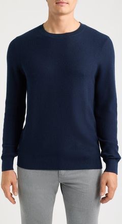 Nordstrom Cotton & Cashmere Sweater in Navy Night at Nordstrom, Size Xx-Large