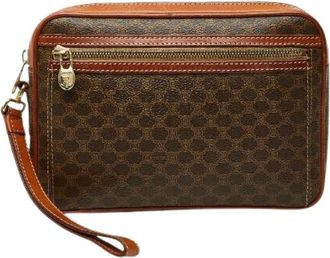 Celine Pre-owned Clutches, female, Brown, Size: ONE SIZE Pre-owned Macadam PVC Clutch Bag