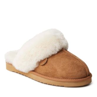 Dearfoams Fireside By Dearfoams Womens Sydney Genuine Shearling Scuff