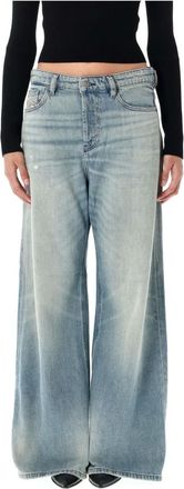 Diesel Jeans, Dames, Blauw, W24, Denim, Vintage Relaxte Denim Jeans