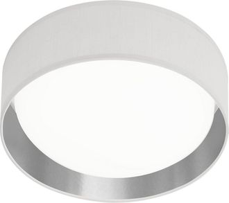 Searchlight Led Deckenleuchte Gianna ø 37 cm - Weiss/Silber