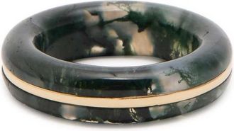 By Pariah BY Pariah Essential Agate Stacking Ring - Green - 55 (55cm / S)