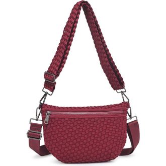 Sol and Selene Ethereal - Woven Neoprene Crossbody Bag in Wine at Nordstrom