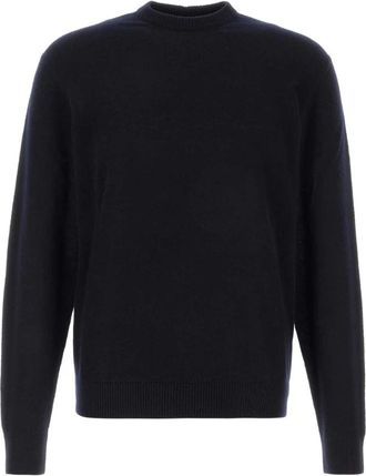 Alanui Crew-neck Jumper - Heren - Ronde hals truien - Blauw - L - Kasjmier - Truien & Vesten