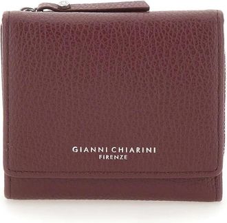 Gianni Chiarini Grain Wallet - Dames - Portefeuilles - Rood - ONE Size - Leer - Accessoires