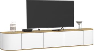 IDMarket Mobile Tv Sospeso Leora 180 Cm A 3 Ante In Legno E Bianco