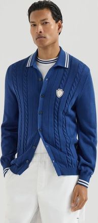 Brunello Cucinelli Knit shirt in Avio Blue at Nordstrom, Size Xxx-Large Eu