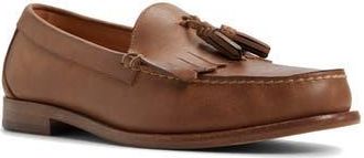 Brooks Brothers Edison Kiltie Loafer in Chestnut Leather Nubuck at Nordstrom Rack, Size 10.5