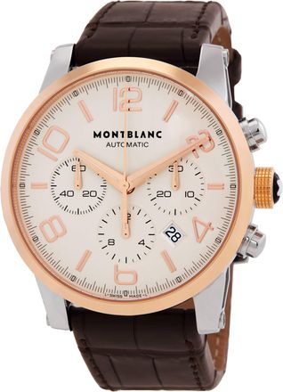 Montblanc Timewalker Chronograph Automatic Silver Dial Mens Watch 107322