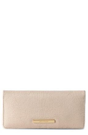 Brahmin Ady Croc Embossed Continental Wallet in Beige at Nordstrom