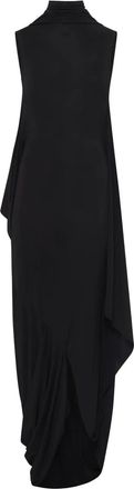 Marine Serre Abito con scollatura posteriore - Nero