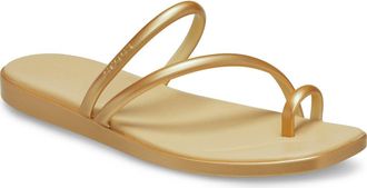Crocs Miami Metallic Toe Loop Sandal in Gold at Nordstrom Rack, Size 8