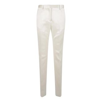 Tom Ford Slim-fit Trousers, female, Beige, Size: XS Tailored Straight-leg Trousers