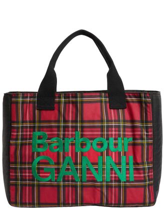 Barbour Womens Waxed Cotton Tote Bag Multicolour Handbags Hand