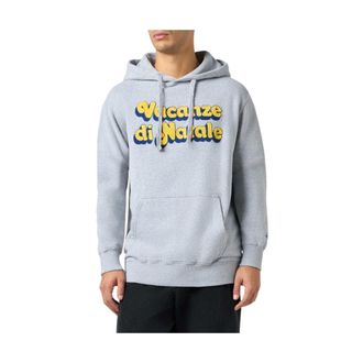 MC2 Saint Barth Hoodies, male, Gray, XL, Gray Tribeca Holiday Edition Logo Sweatshirt