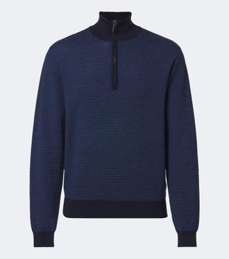 Frescobol Carioca Heitor wool half-zip sweater