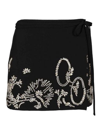 Dries Van Noten Wrap Miniskirt
