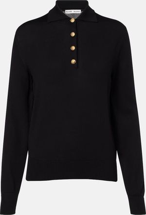 Blaz&eacute; Milano Blaz&eacute; Milano Alegria silk and cotton polo sweater