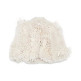 Elie Saab Jassen, Dames, Wit, S, Veren Afgezet Kort Bovenkleding