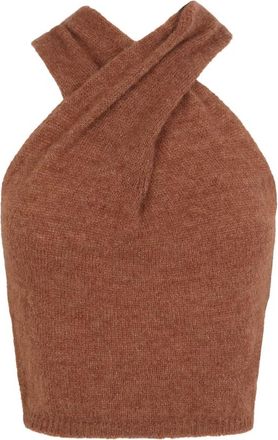 Cortana Lux Top - Dames - Tops zonder mouwen - Bruin - 2XS - Kasjmier - Tops
