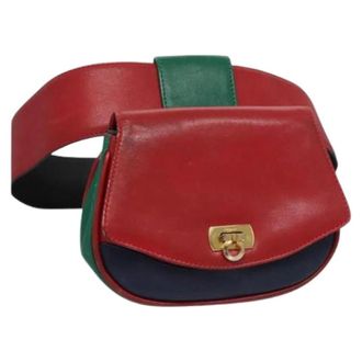 Ferragamo Pre-owned Belt Bags, female, Red, Size: ONE SIZE Pre-owned Leather Belt Bag