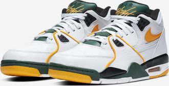 Nike Mens Nike Air Flight 89 CN0050-100 Sneakers US 8 White Leather Basketball Shoes