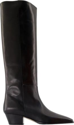 Aeyde Medea Boots - Dames - Cowboylaarzen - Zwart - 36 EU - Leer - Schoenen