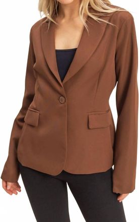 HYFVE Single Button Blazer In Brown