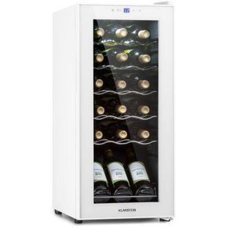 Klarstein Klarstein Shiraz 18 Slim Uno - Frigorifero per vini, 50 l, 18 bottiglie, pannello di controllo touch, 5-18&deg;C